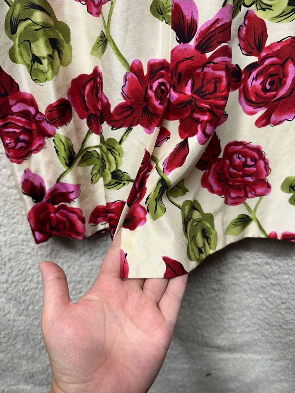 Laundry by Shelli Segal 100% Silk Floral Rose Romantic Sheath Dress Size 8 - Picture 4 of 10
